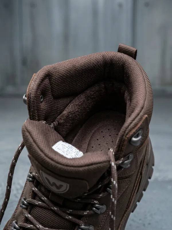 Utility Leather-Look Workwear Men's Waterproof Work Boots