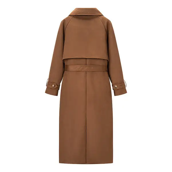 Tailored Stand Collar Trench Coat
