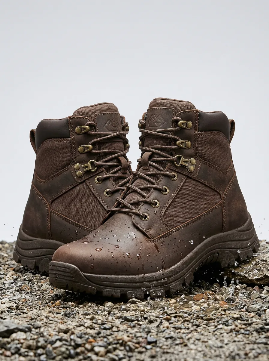 Functional Hiking Outdoor Design Men' Waterproof Work Boots
