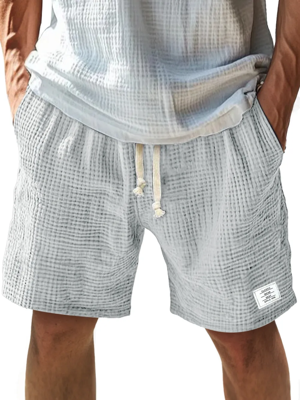 Drawstring Seamed Detail Shorts