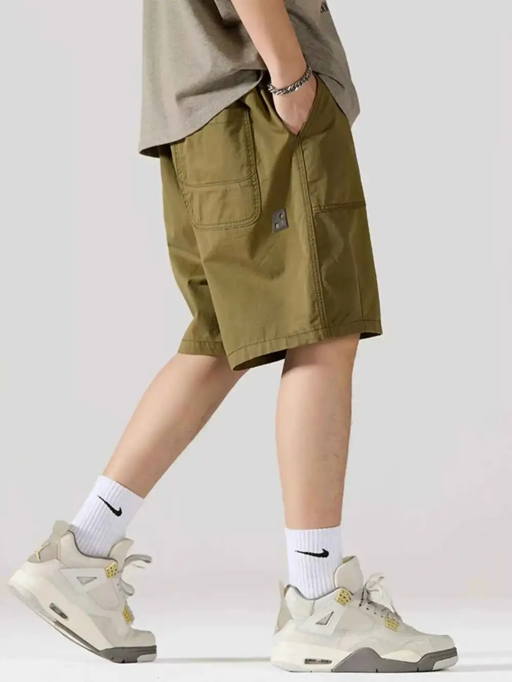 Cargo Drawstring Shorts