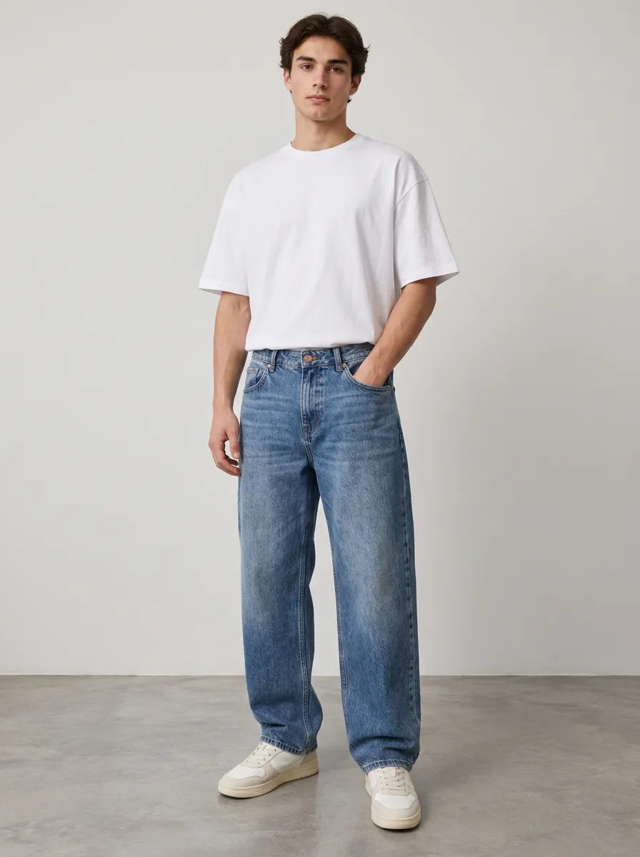 Casual Comfort Straight Fit Relaxed Fit Men's Modern Jeans