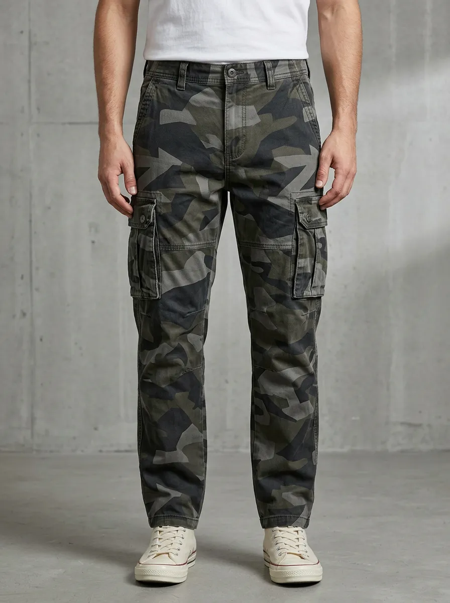 Workwear Camouflage Cargo Pants