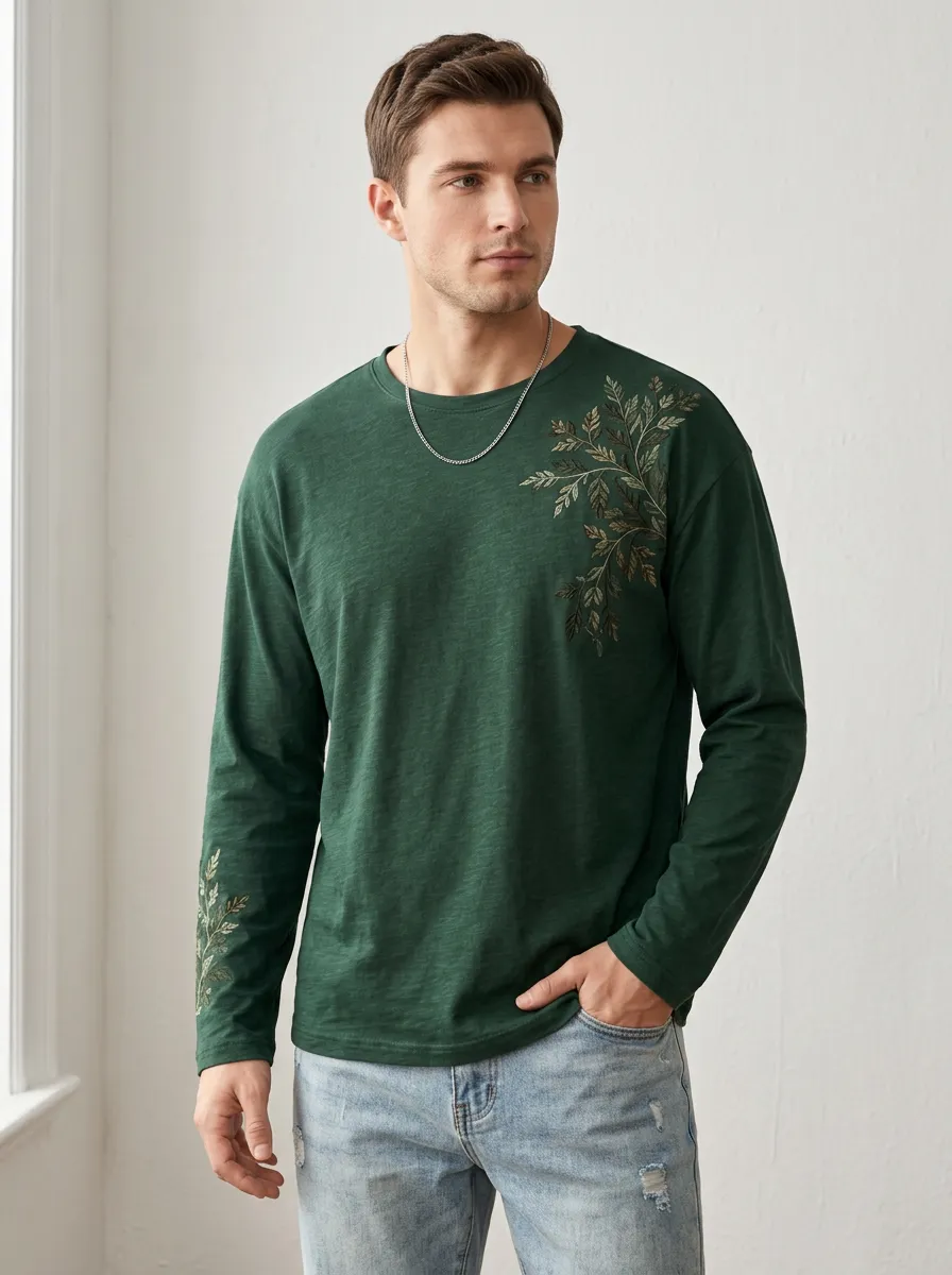 Men's Long Sleeve Daily Essential Refined Layering Shirt