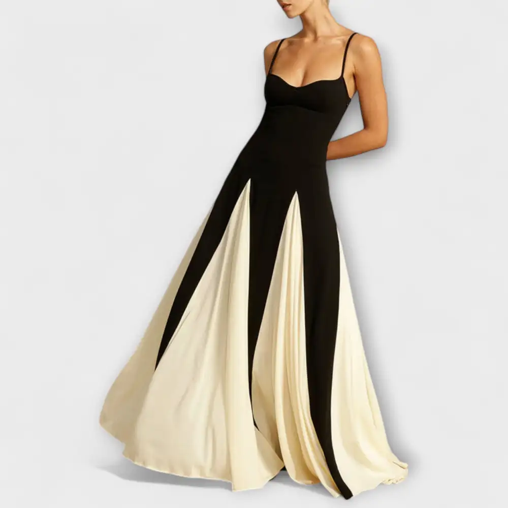 Black and yellow dress