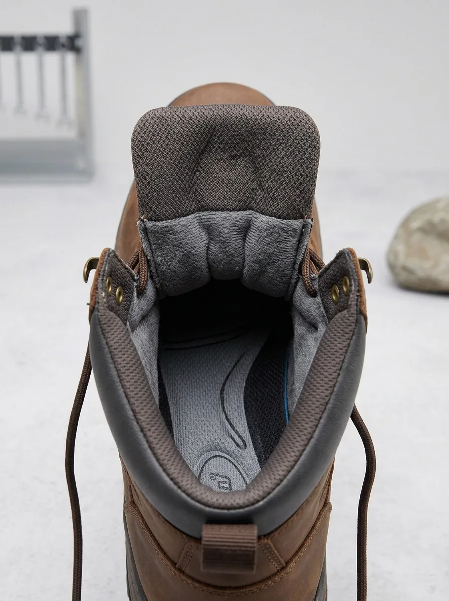 Workshop Outdoor Leather-Look Men's Waterproof Work Boots