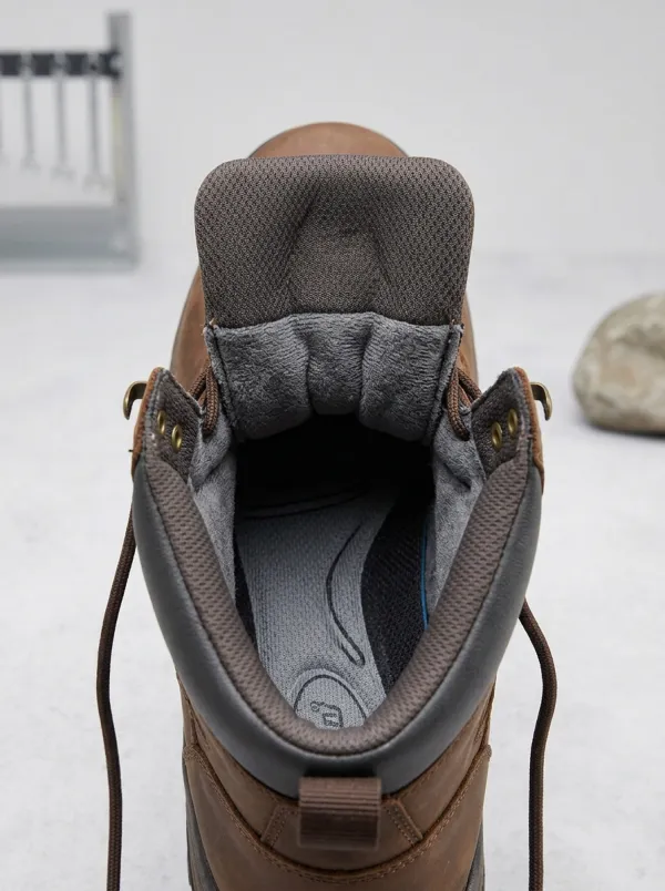 Workshop Outdoor Leather-Look Men's Waterproof Work Boots