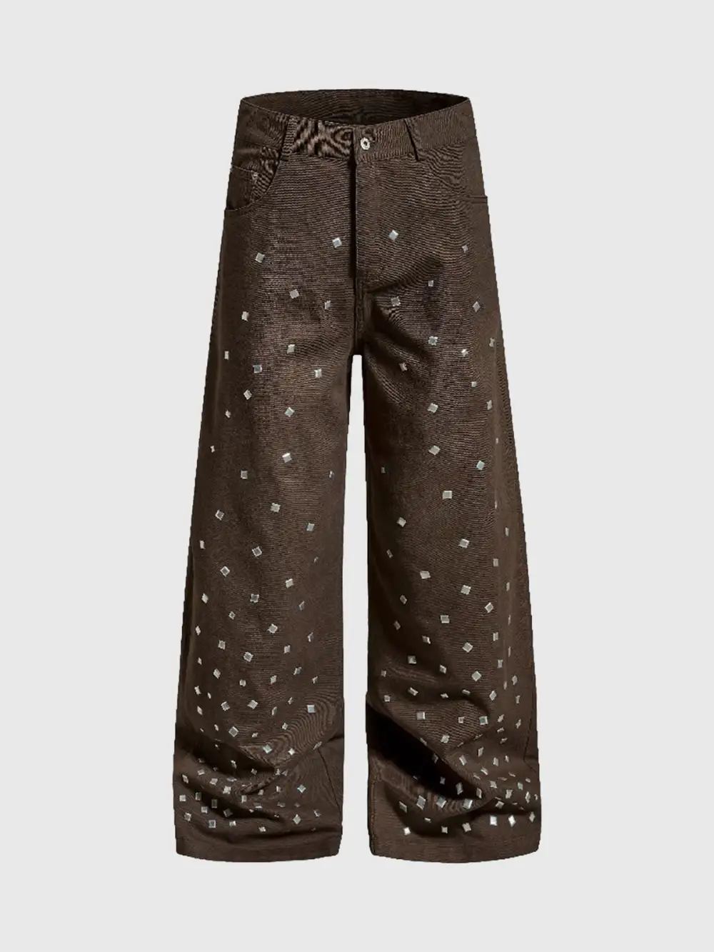 Everyday Rhinestone-Detail Pants