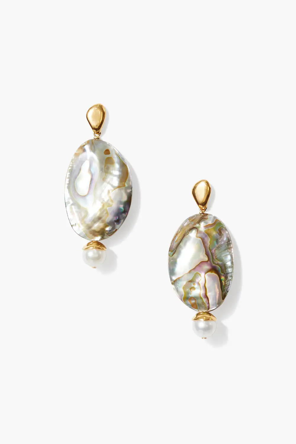 Sleek Pearl Statement Earrings