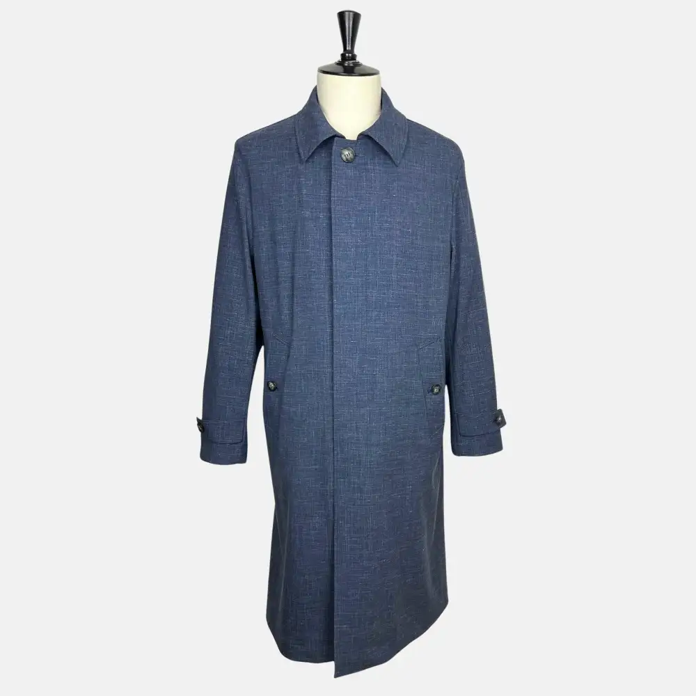 Melange Wool Linen Coat