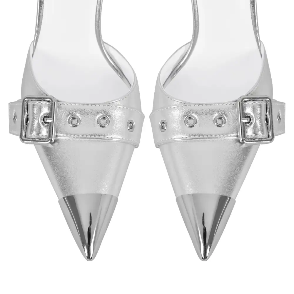 Modern Pointed Toe Stiletto Ankle Strap Pumps
