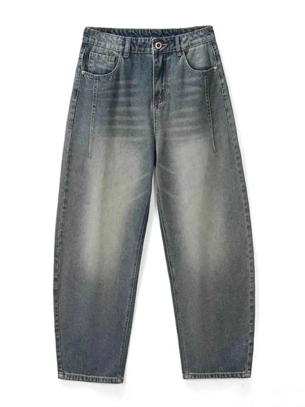 Relaxed Washed Wide Leg Relaxed Fit Jeans