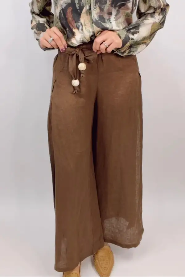 Side Slit Relaxed Fit Pants
