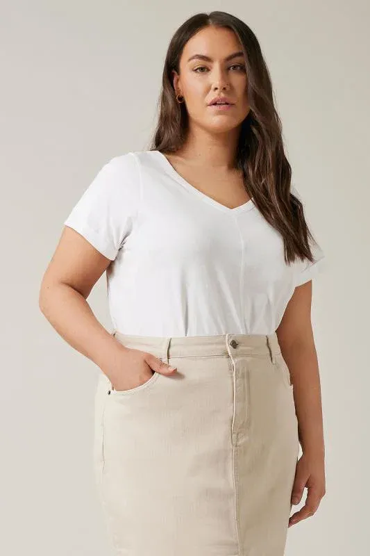 White Premium Cotton T-Shirt