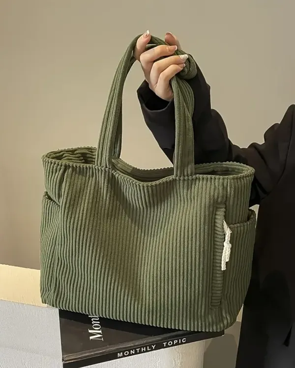 Soft Corduroy Tote Bag