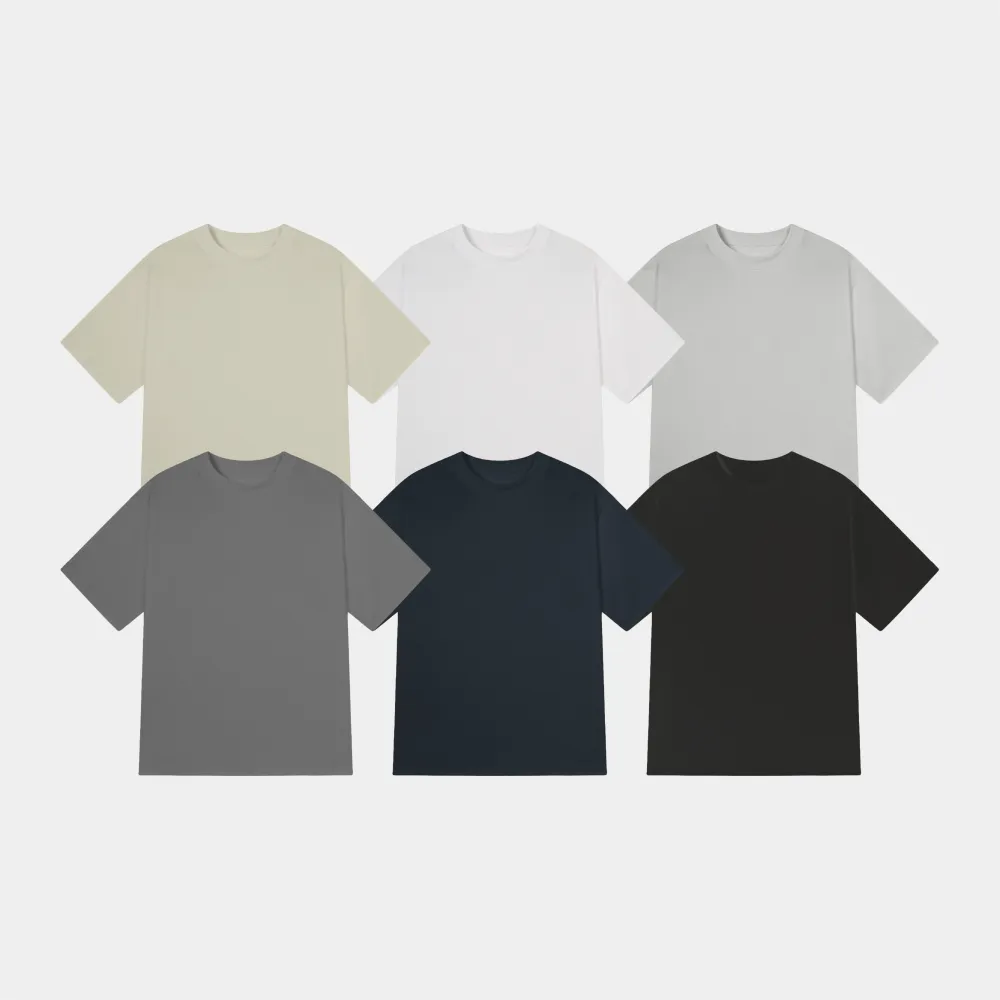 Relaxed Mid Sleeve Drop Shoulder T-Shirt