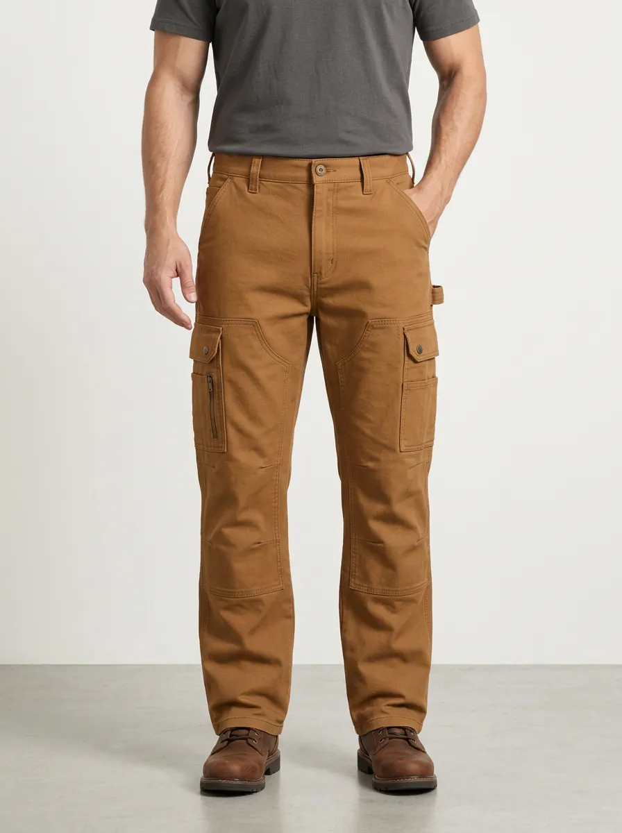 Men's Structured Multi-Pocket Work Pants