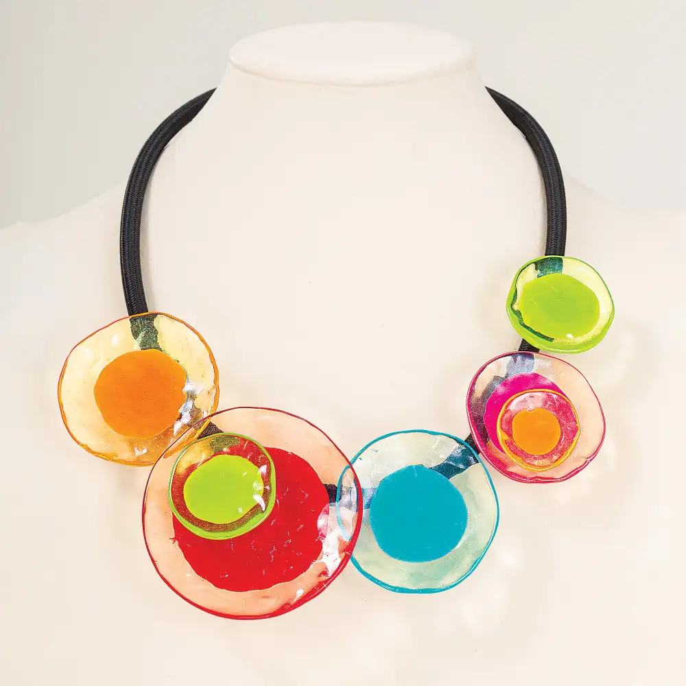 Rainbow Bib Statement Necklace