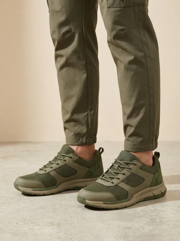 Men's Outdoor Tactical Mesh Print Sneakers