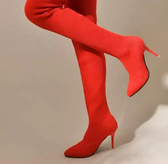 Modern Pointed Toe Stiletto Boots