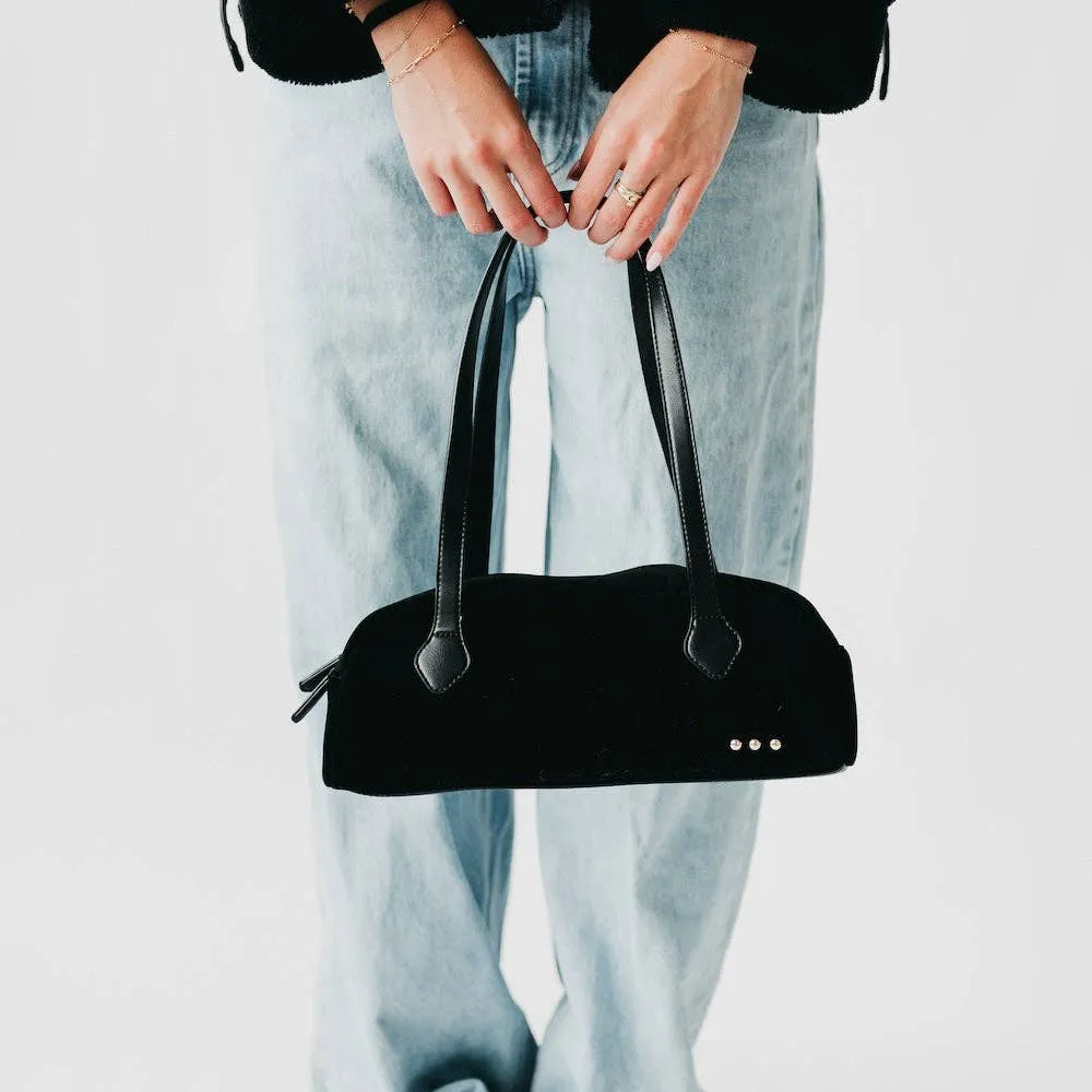 Sally Suede Barrel Shoulder