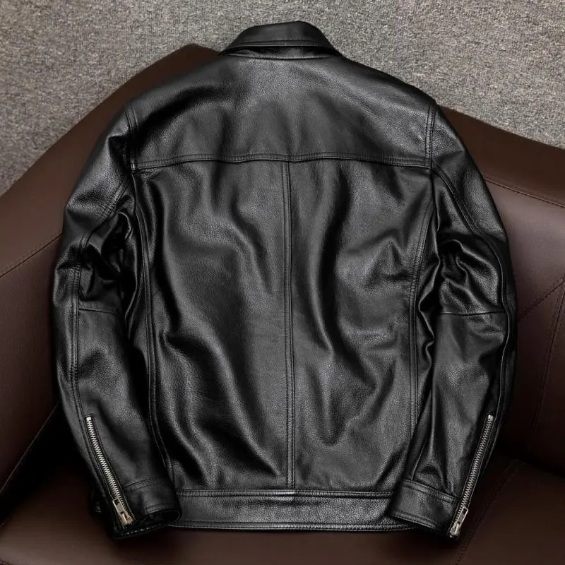 Leather Utility Pocket Jacket