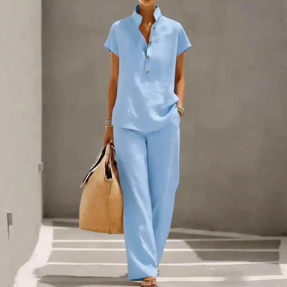 Classic Short-Sleeve Women's Lounge Set