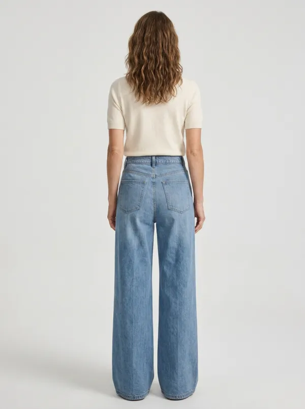 Women's Wide Leg Casual Denim Jeans