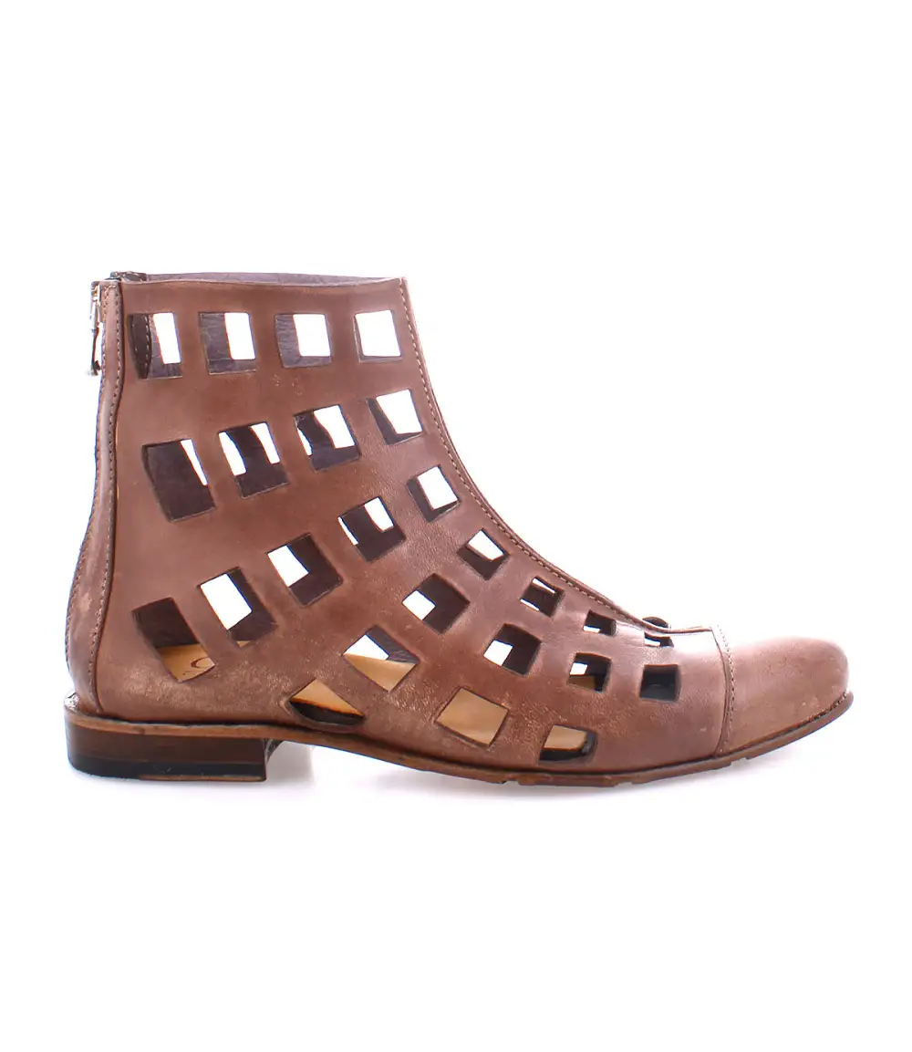 Cap-Toe Back-Zip Ankle Boots