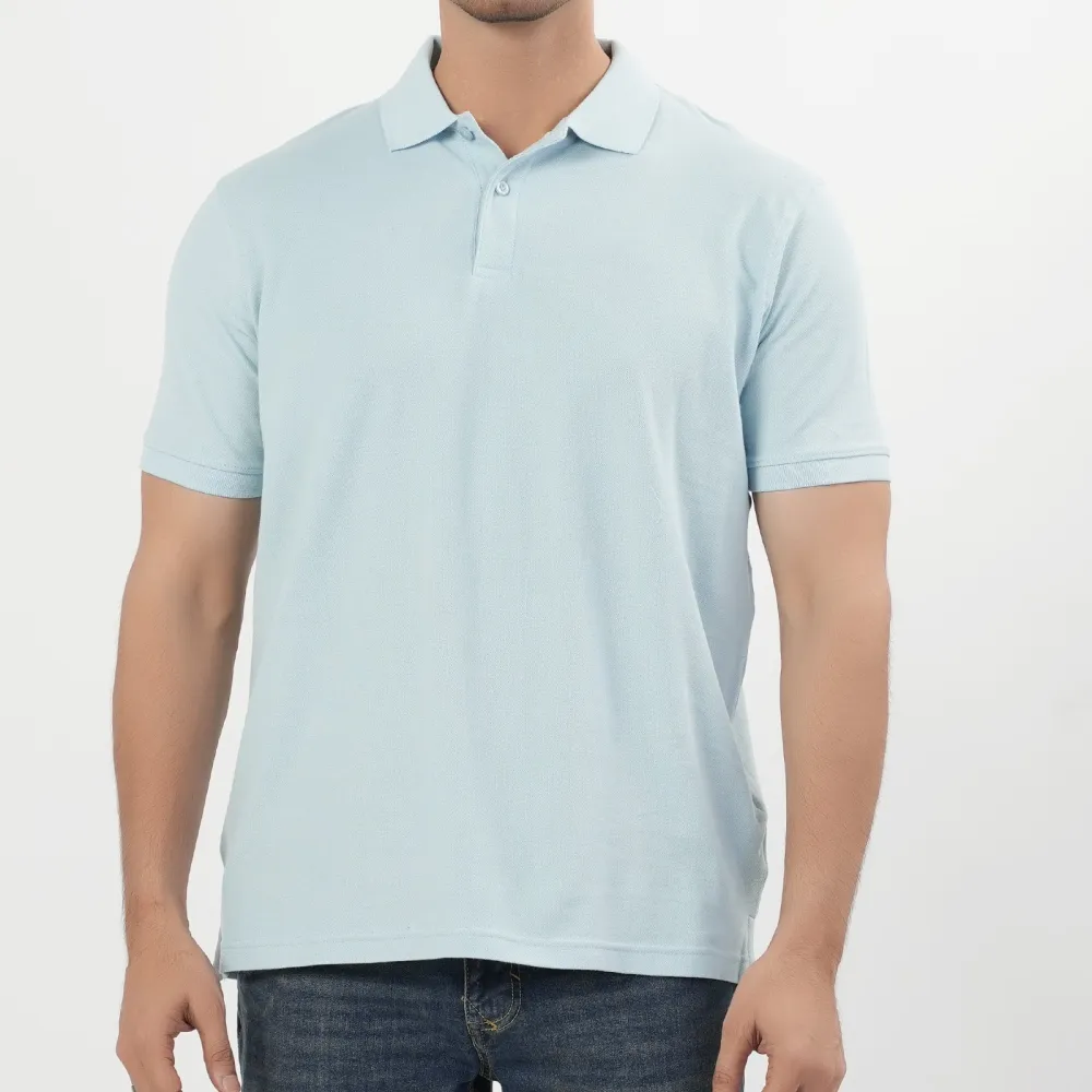 Men's Regular Fit Solid Polo Shirt