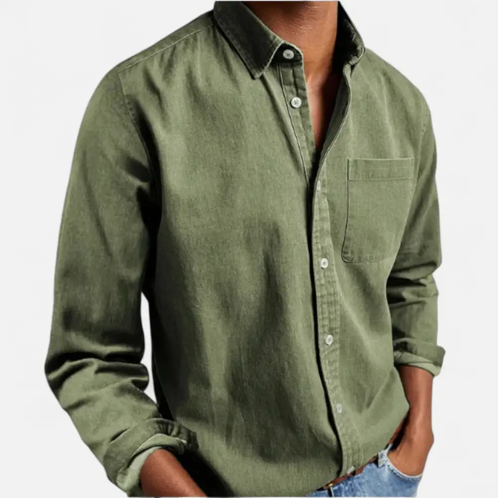 Cotton Denim Casual Shirt