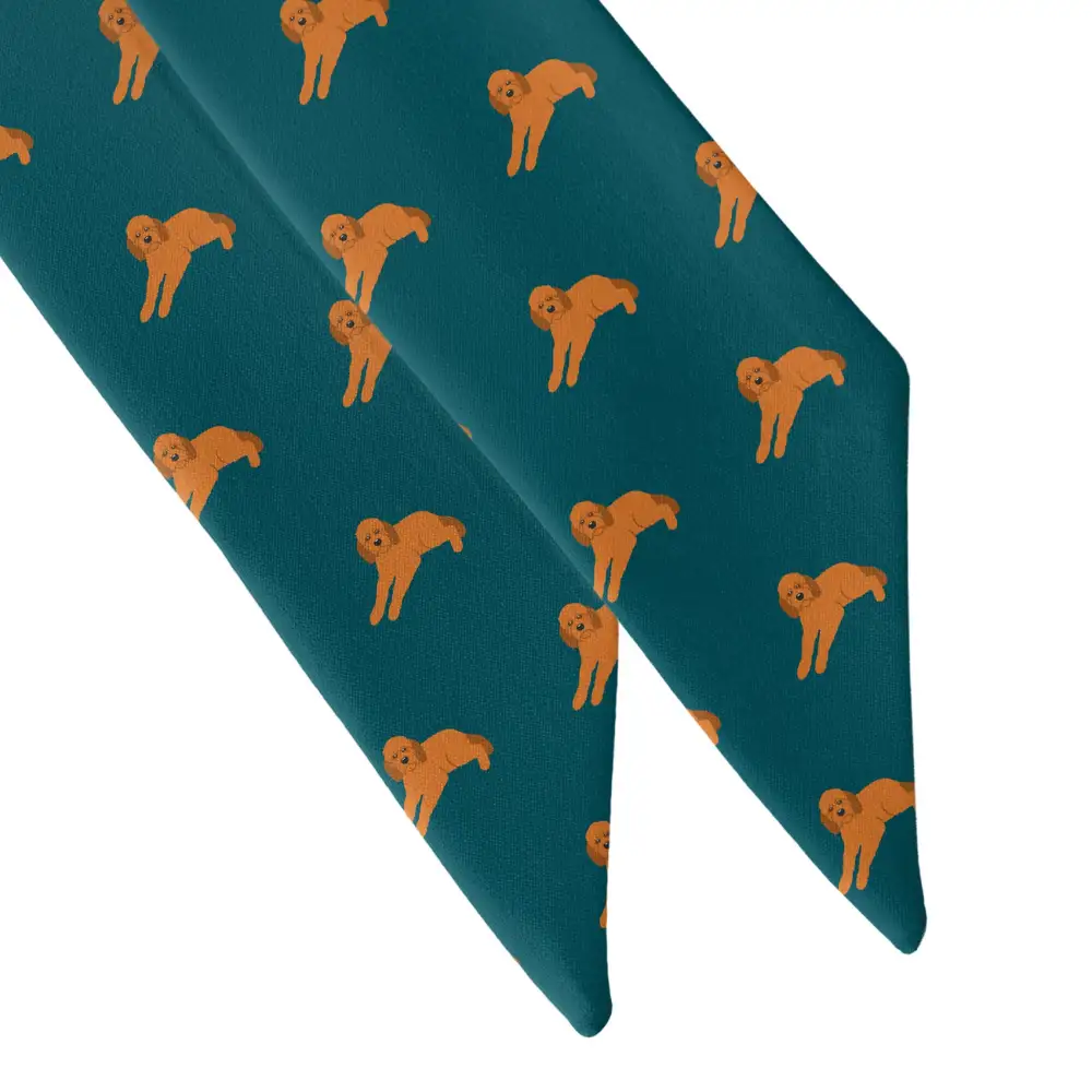 Goldendoodle Motif Hair Scarf