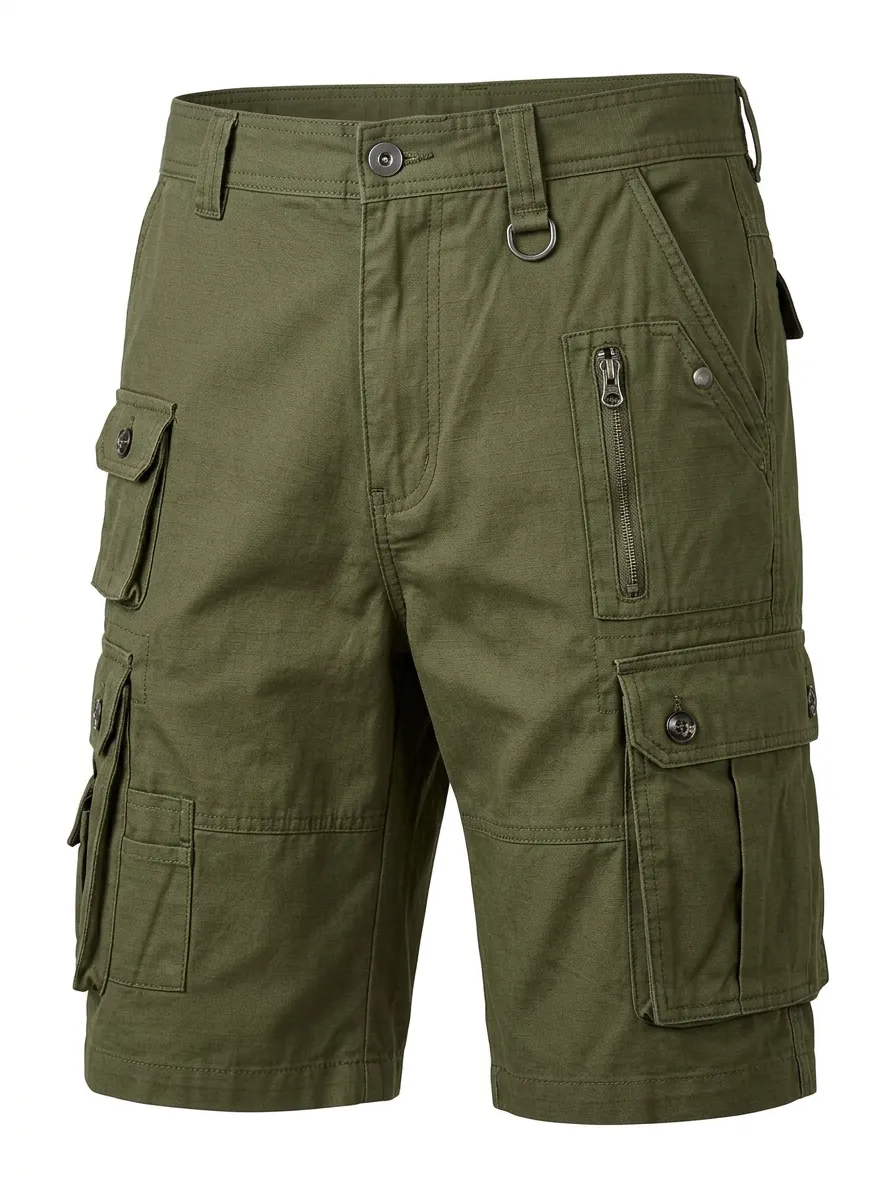 Men's Multi-Pocket Tactical Cargo Shorts