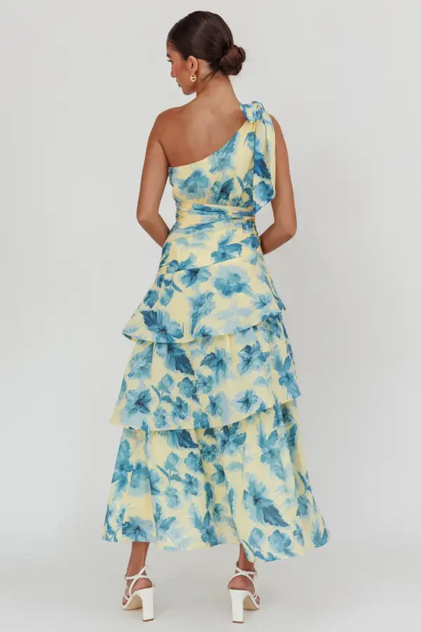Modern One Shoulder Maxi Dress