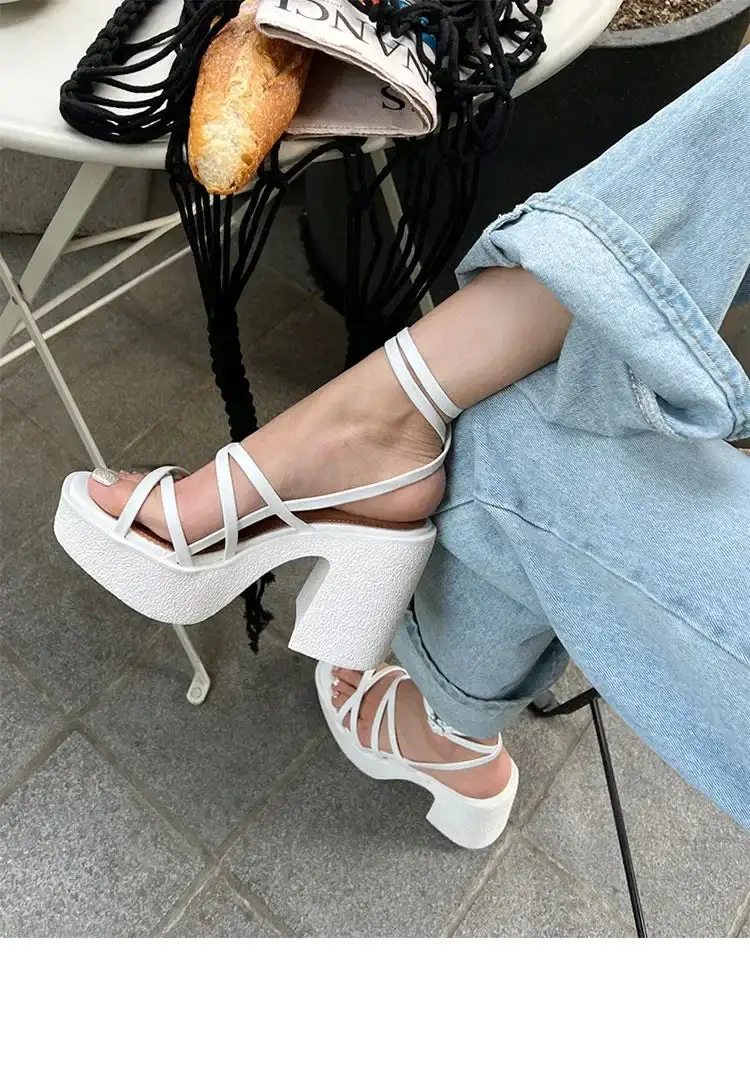 Lace-Up Ankle-Strap Gladiator Pumps