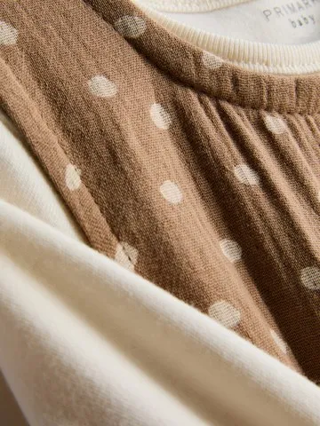 0-18mths | Long Sleeve Bodysuit and Dungarees Newborn Set