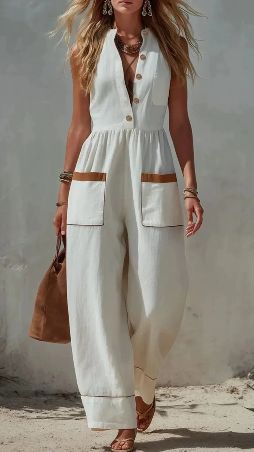 Straight Leg Jumpsuit