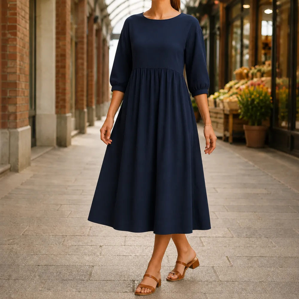 Fine Detail Refined Women's Midi Dress