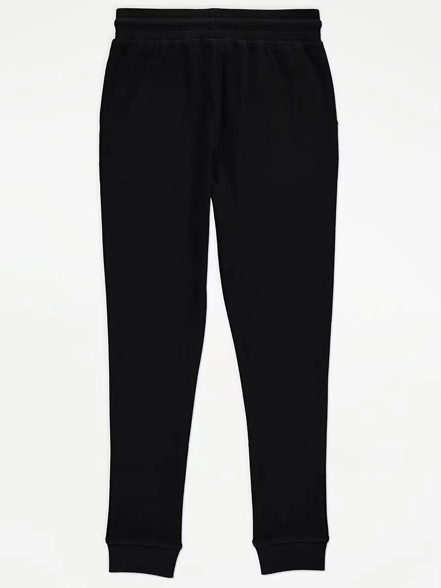 Black Skinny Fit Cuffed Joggers