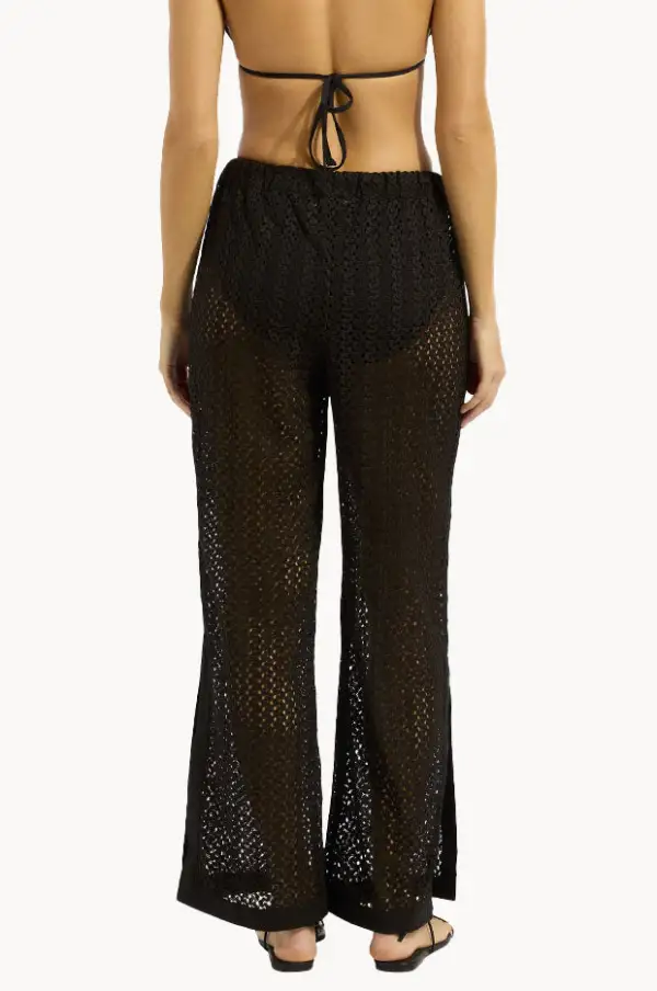 Woven Side Split Pants