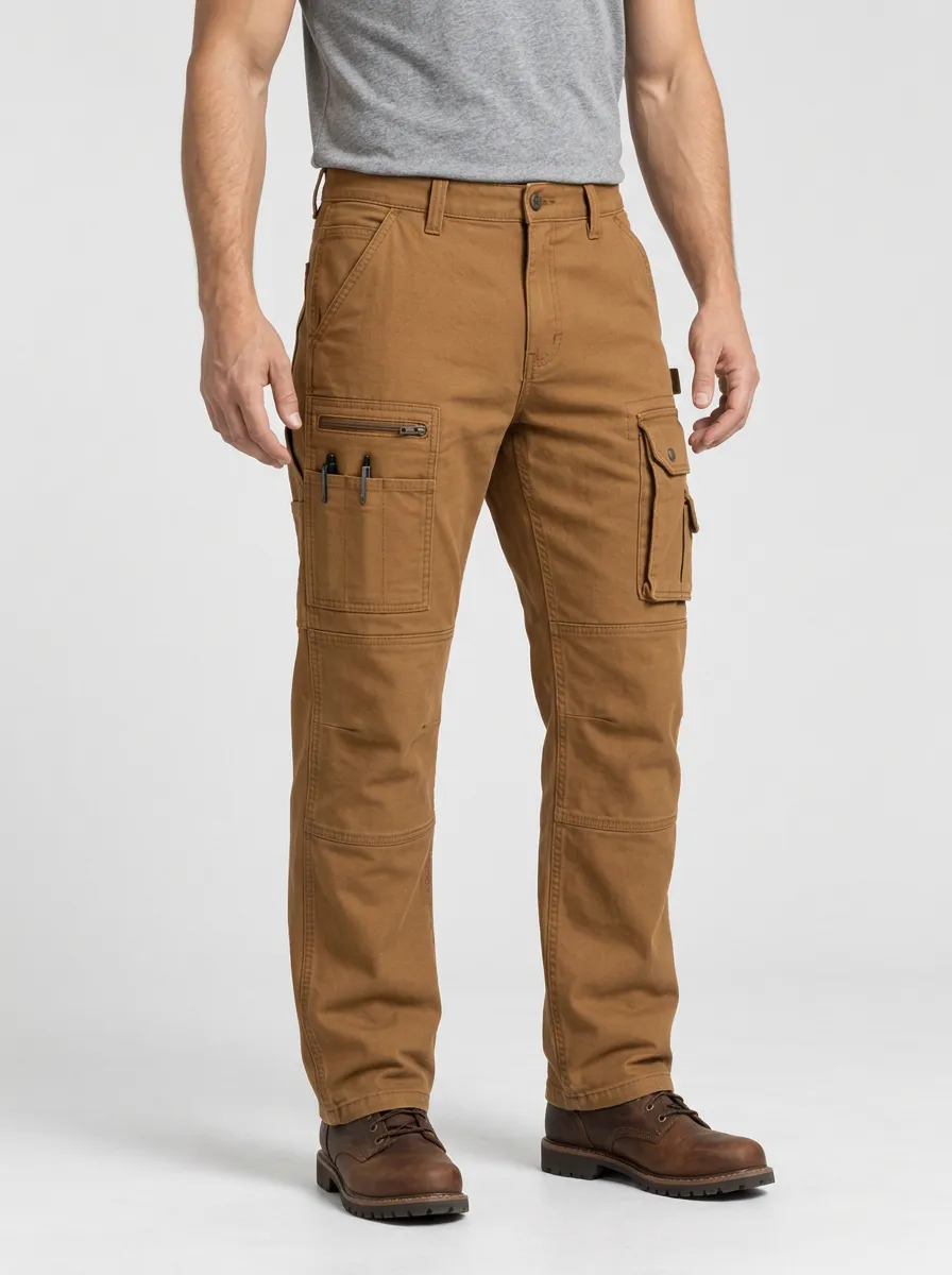 Men's Classic Multi-Pocket Cargo Work Pants