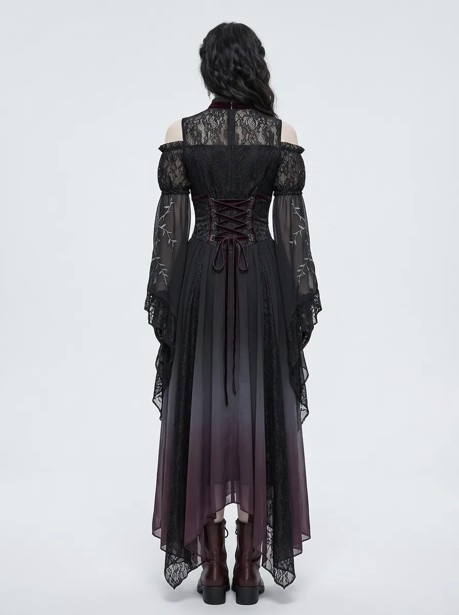 Victorian-Inspired Victorian Corset Lace Collection Women's Gothic Dress