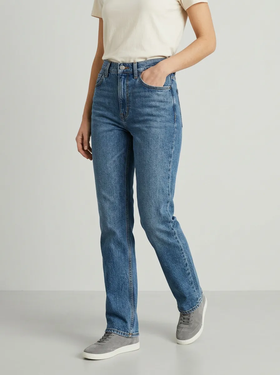 High-Rise Denim Jeans