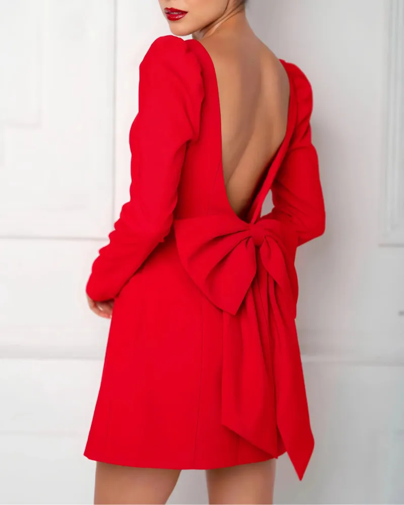 Square Neck Mini Dress