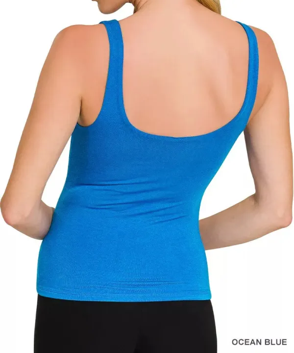 Rayon Double Layered V-Neck Tank Top