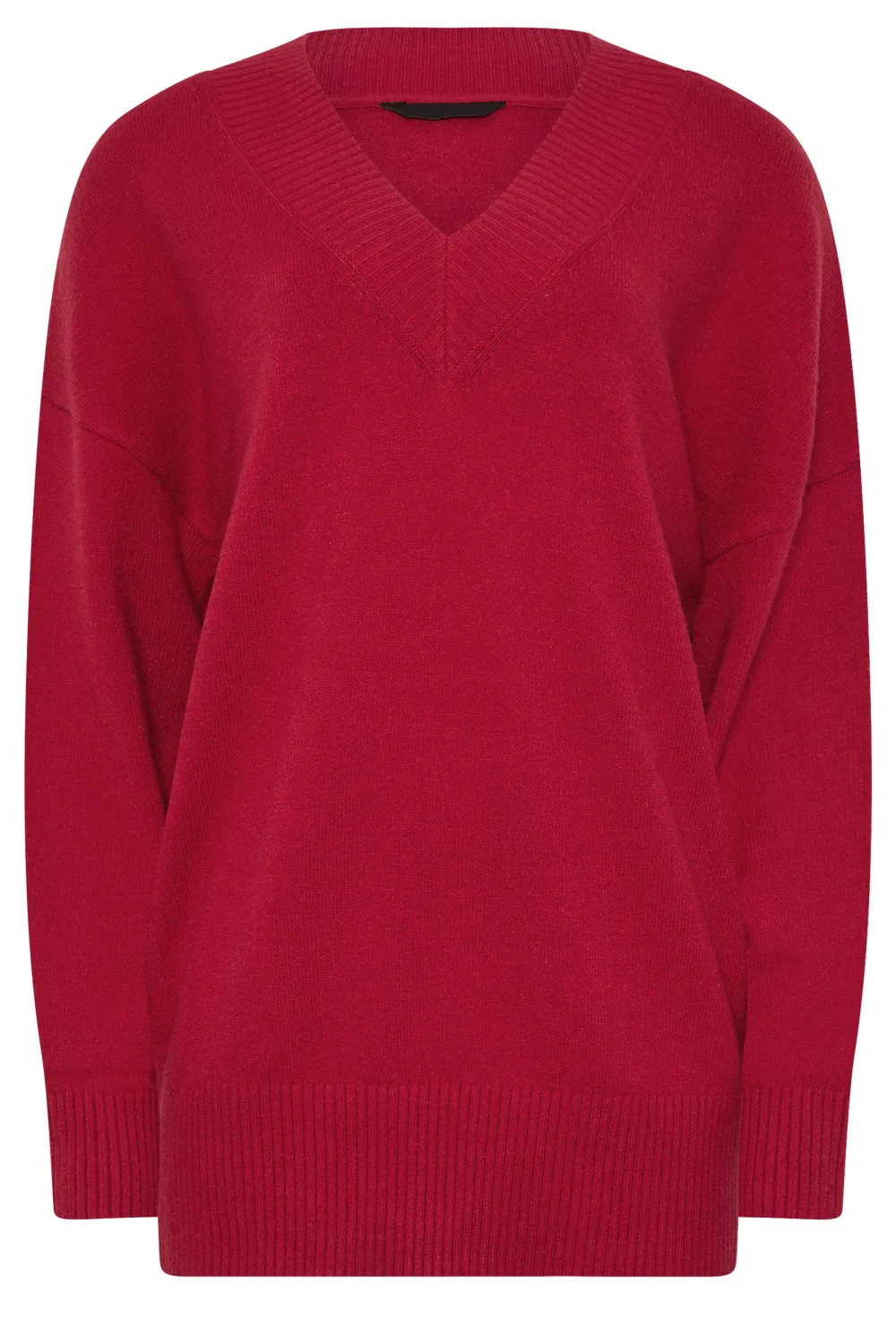 Ribbed V-Neck Sweater