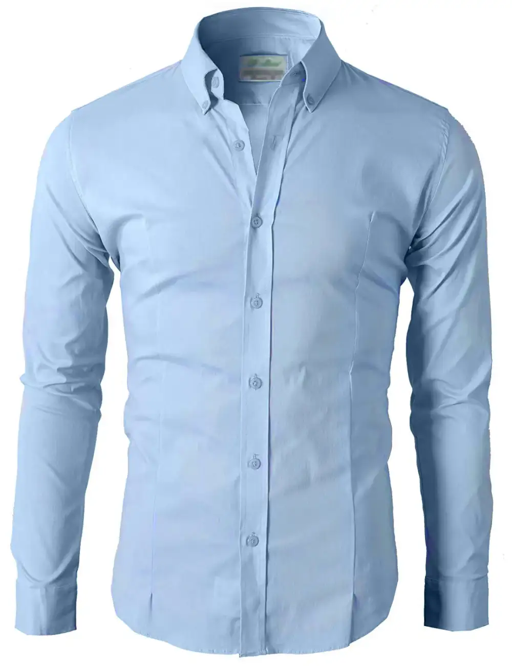 Button Down Long Sleeve Slim Fit Dress Shirt