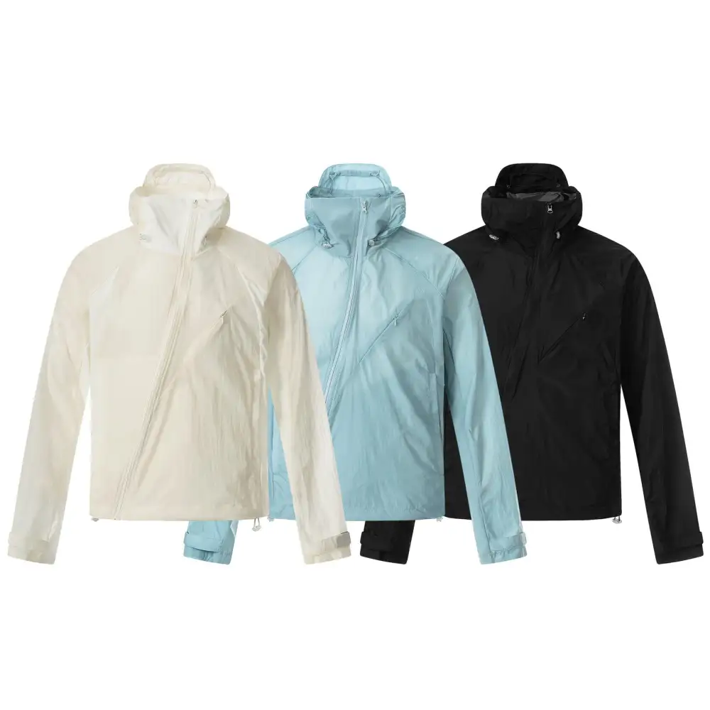 Utility Hooded Windbreaker Jacket