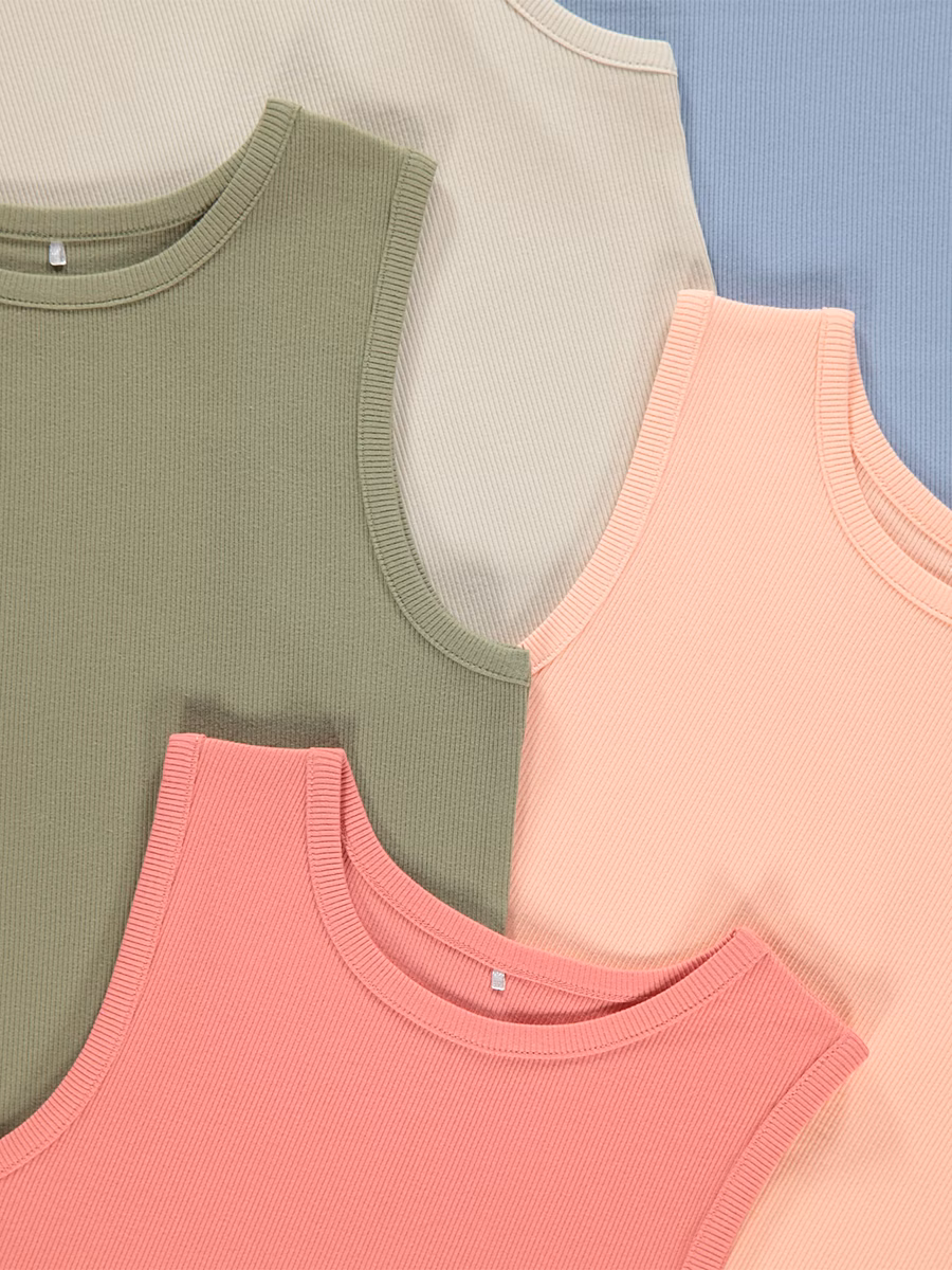 Ribbed Vests 5 Pack detail 1