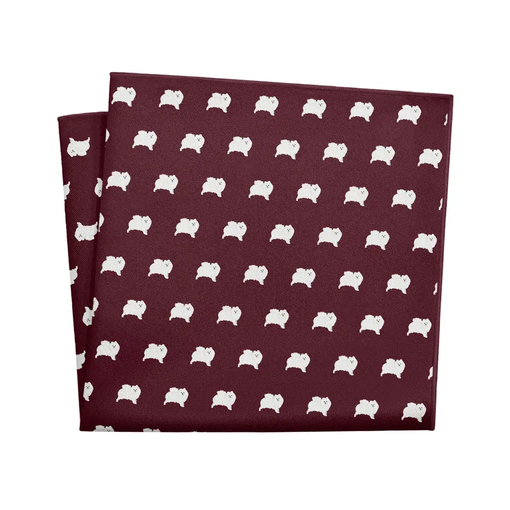 Clean Understated Animal Motif Dog Motif Pocket Square